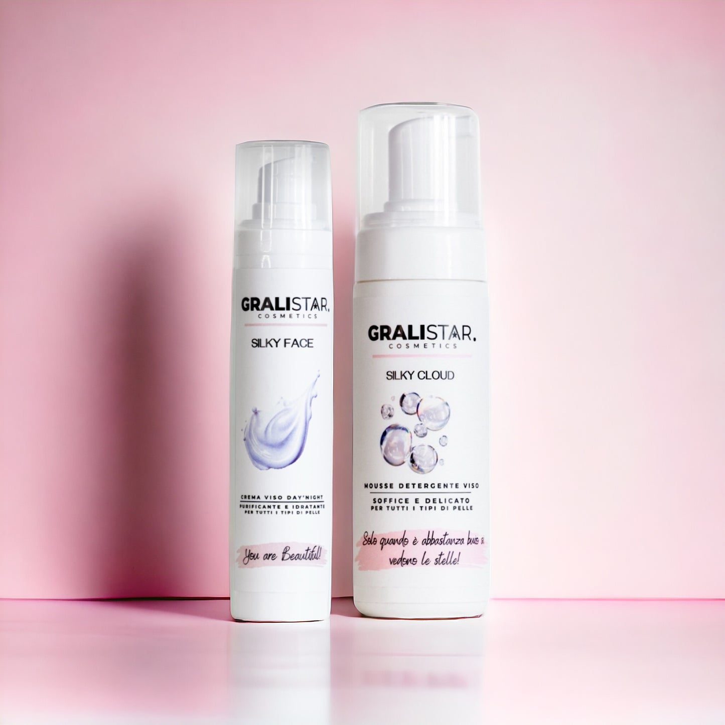 DUO SILKY SET - Mousse detergente + crema day’night