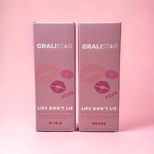 LIPS DONT'LIE COMBO - Matte lip kit - GRACE & NINA