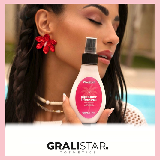 SHIMMER BLOSSOM - Spray districante, protettivo e anti crespo per capelli